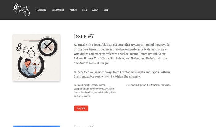8 Faces website 2
